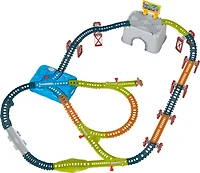 Thomas & Friends Train Tracks Set, Connect & Build Track Bucket, 34-Piece Preschool Toy