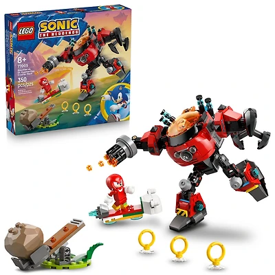 LEGO Sonic the Hedgehog Knuckles vs. Dr. Eggman Egg Crusher Mech Building Toy for Kids, Ages 8+ - 77005