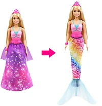 Barbie Dreamtopia 2-in-1 Princess to Mermaid Fashion Transformation Doll