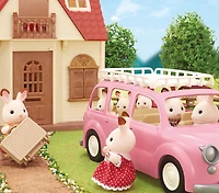 Minifourgonnette familiale de pique-nique Calico Critters, véhicule jouet pour poupées avec accessoires de pique-nique
