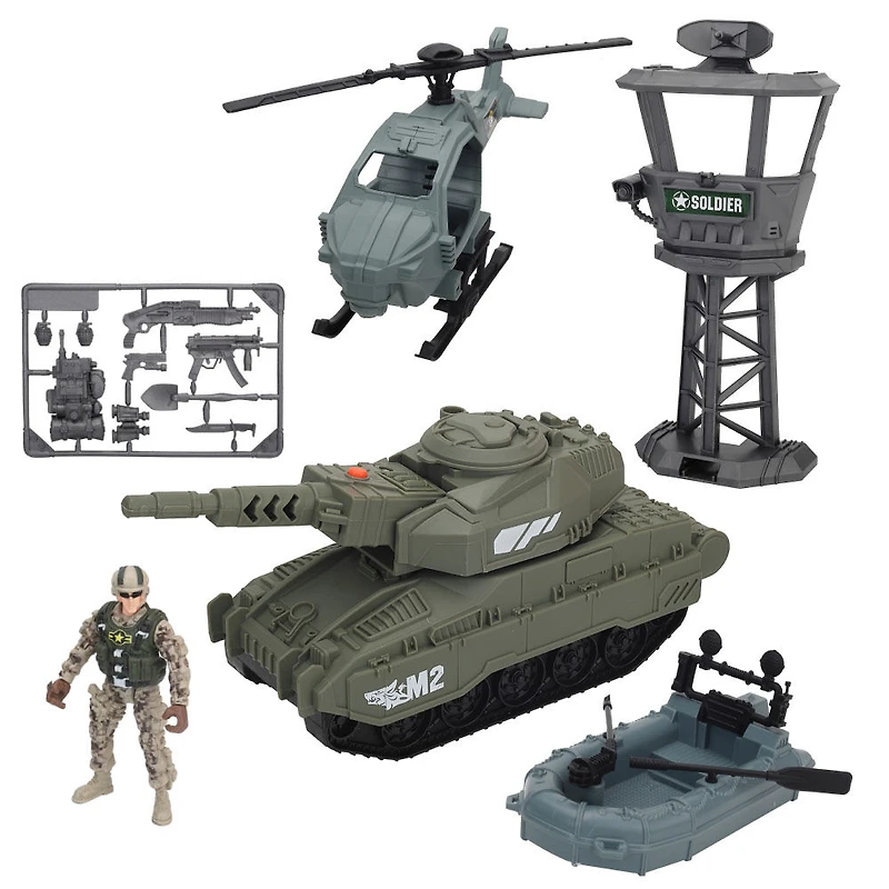 Soldier Force Encampment Defense Troop Playset - R Exclusive