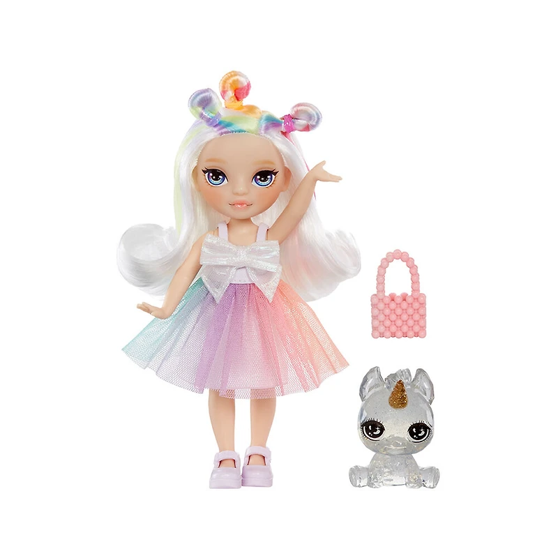 Rainbow High Littles - Opal Raine petite poupée Rainbow de 5,5 po (14 cm) articulée