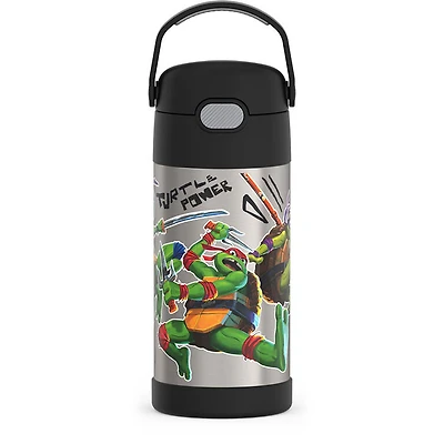 Bouteille d'eau FUNtainer avec paille, Teenage Mutant, 12oz