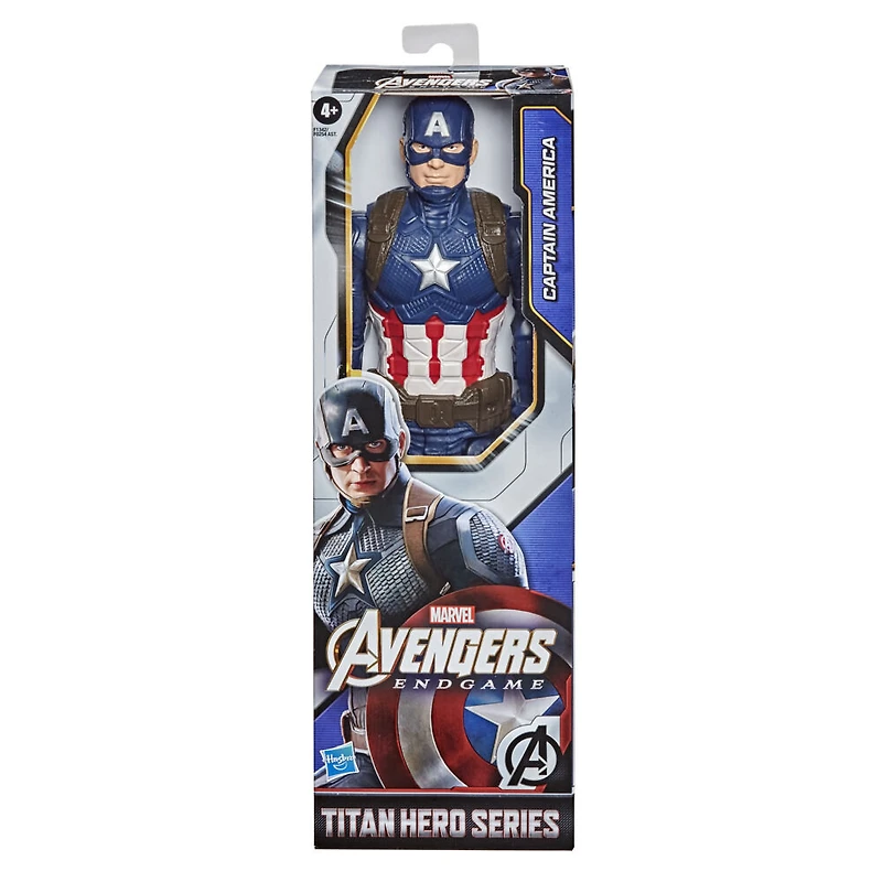 Marvel Avengers Titan Hero Series Collectible Captain America Action Figure