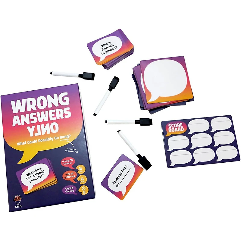 Gray Matters Games - Wrong Answers Only - Édition anglaise