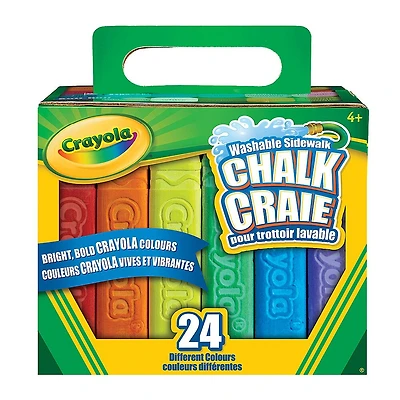 Crayola Washable Sidewalk Chalk, 24 Ct