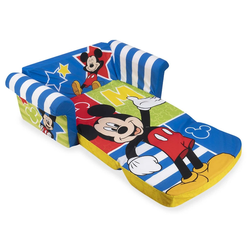 Mobilier Marshmallow - Canapé dépliable en mousse 2-en-1 pour enfants, Disney Mickey Mouse, par Spin Master