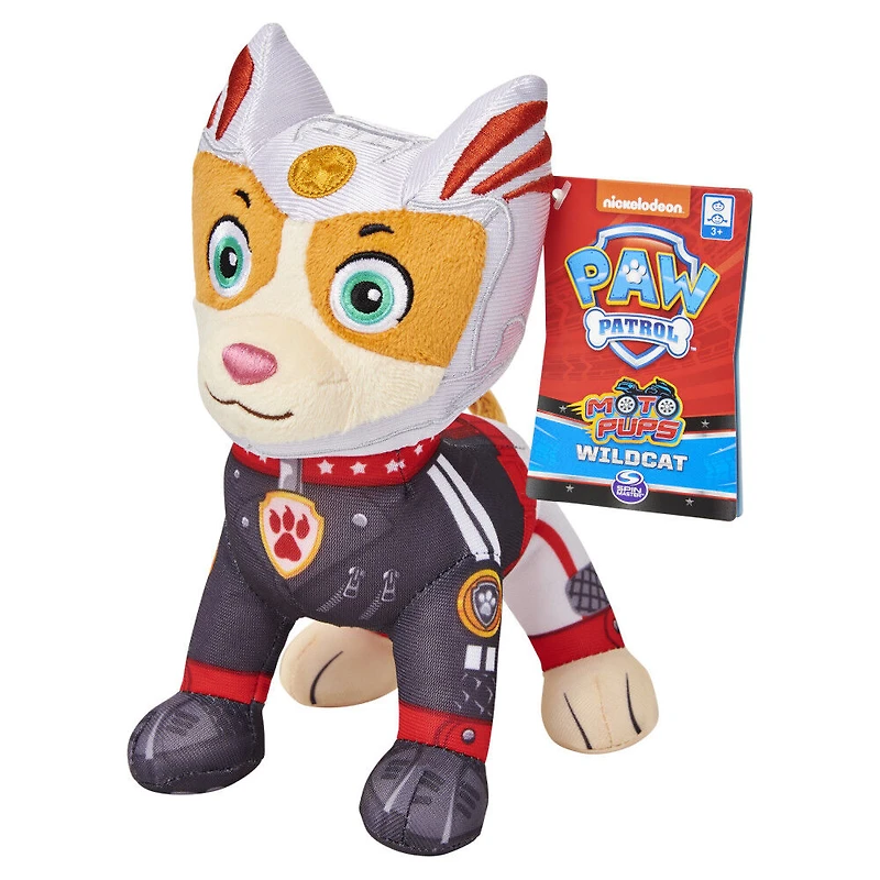 Pat'Patrouille, Peluche Moto Pups Wildcat, 20,3 cm