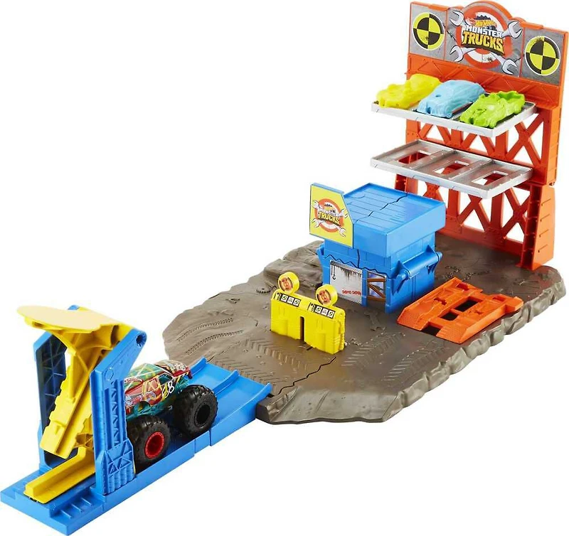 Hot Wheels Monster Trucks Blast Station Playset