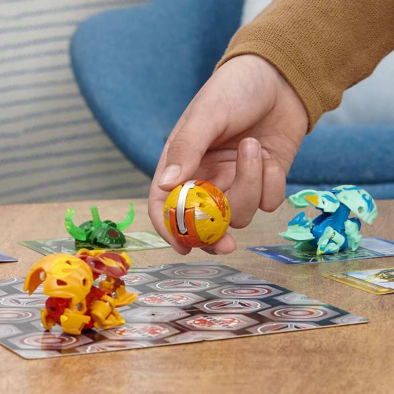 Bakugan Evolutions, Coffret Platinum Power Up Neo Dragonoid avec Nano Fury et Lancer