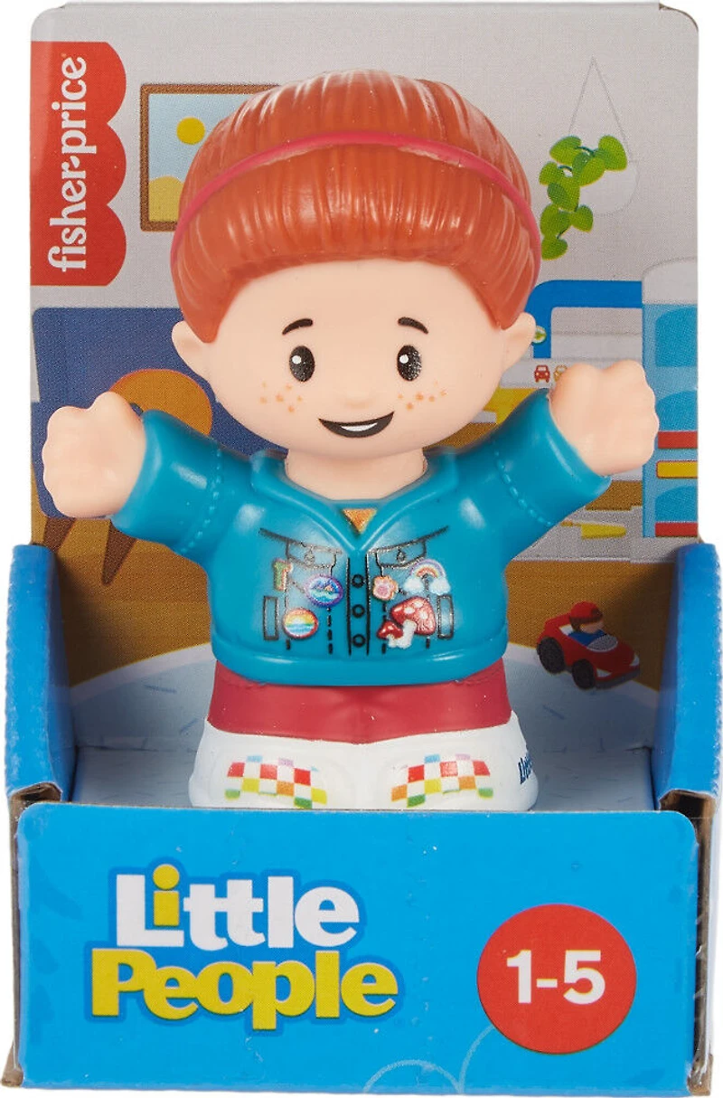 Fisher-Price Little People Girl in Jean Jacket Figure pour les tout-petits et les enfants d'âge préscolaire