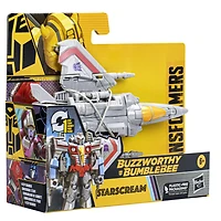 Transformers Buzzworthy Bumblebe, figurine Starscream Changer 1 étape de 10,5 cm - Notre exclusivité