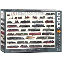 Eurographics Puzzle 1000 pièces Locomotives à vapeur