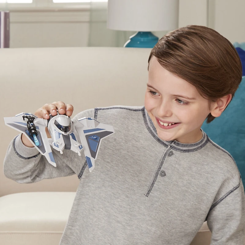 Star Wars Mission Fleet Stellar Class Bo-Katan Gauntlet Starfighter Starfighter Siege 2.5-Inch-Scale Figure and Vehicle