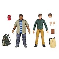 Marvel Legends Series Spider-Man 60e anniversaire, pack de 2 figurines Peter Parker et Ned Leeds univers MCU, 15 cm, 7 accessoires