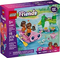 LEGO Friends Le Bateau d'Aventure Axolotl - 2 Minipoupées, 2 Jouets Axolotl - Bateau Miniature - 42681