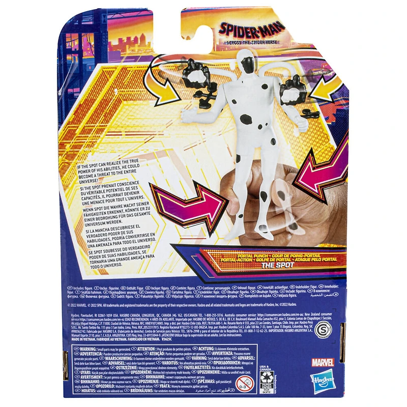Marvel Spider-Man: Across the Spider-Verse, figurine deluxe The Spot Coup de poing-portail de 15 cm