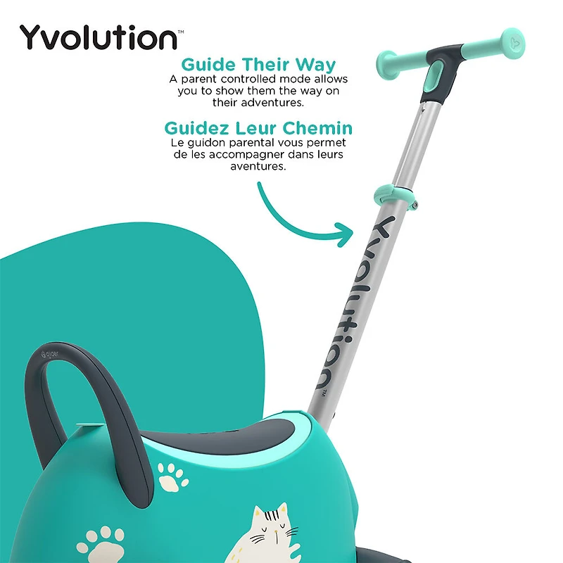 Yvolution Glider Luna Go Ride-On - Teal
