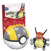Coffret de construction Coxy Pokémon MEGA avec 38 pièces et Pokéball