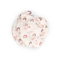 Red Rover - Cotton Muslin Swaddle Single - Rainbows