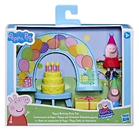 Peppa Pig L'anniversaire de Peppa, coffret de 2 figurines et accessoire - Notre exclusivité