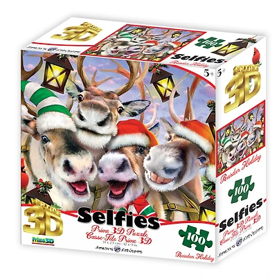 Howard Robinson Christmas: Reindeer Holiday Selfie - 100 pieces