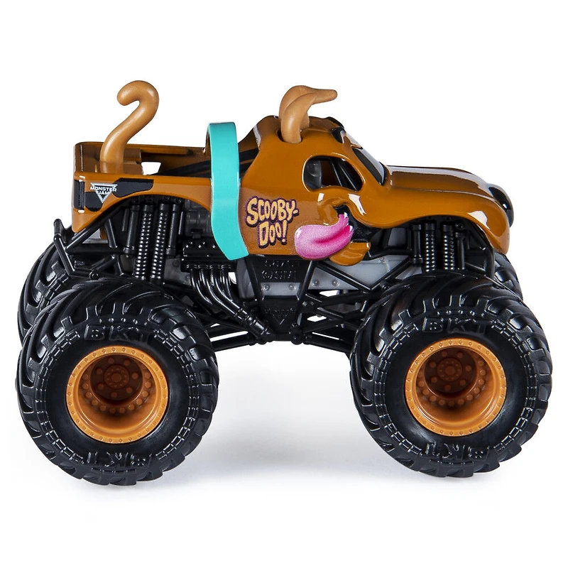 Monster Jam, Monster truck Scooby-Doo officiel, véhicule en métal moulé, série Ruff Crowd, échelle 1:64