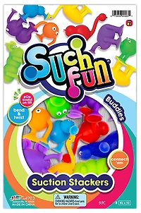 Such Fun Suction Stackers Poly Asst - Édition anglaise - 1 par commande, la couleur peut varier (Chacun vendu séparément, sélectionné au hasard)