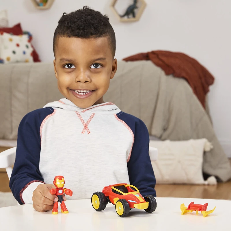 Marvel Iron Man and his Awesome Friends Iron Racer Action Figure & Toy Vehicle