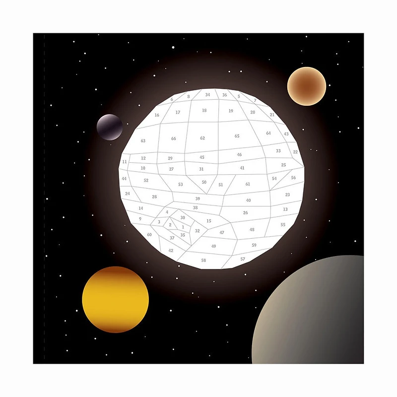 Paint by Sticker Kids: Outer Space : Create 10 Pictures One Sticker at a Time! Includes Glow-in-the-Dark Stickers - Édition anglaise