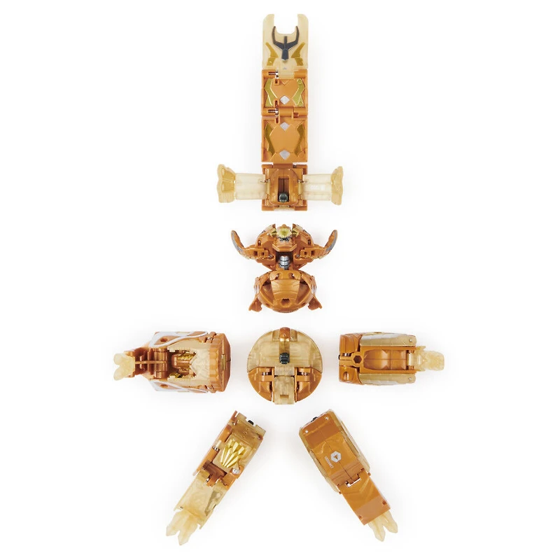 Bakugan, Ultimate Viloch, Bakugan exclusif 7 en 1, avec BakuCores et cartes à collectionner, figurine articulée Geogan Rising à collectionner