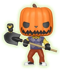 Figurine en Vinyle The Neighbor avec Pumpkin Head (Glow) par Funko POP! The Neighbour - Notre Exclusivité