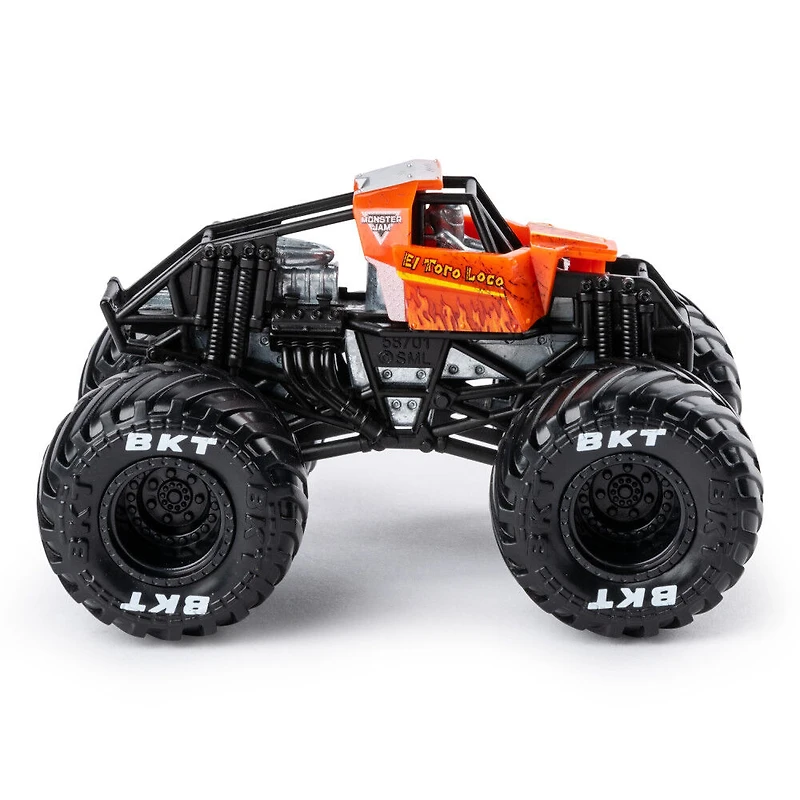 Monster Jam, Monster truck authentique El Toro Loco en métal moulé à l'échelle 1:64
