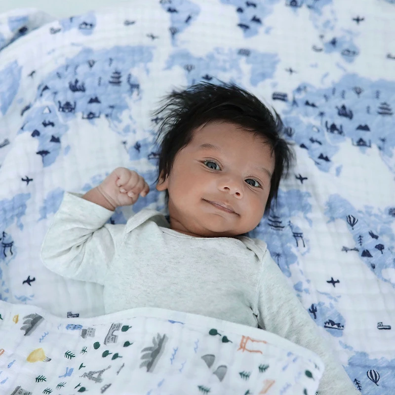 Aden + Anais Essentials Muslin Blanket Little Big World