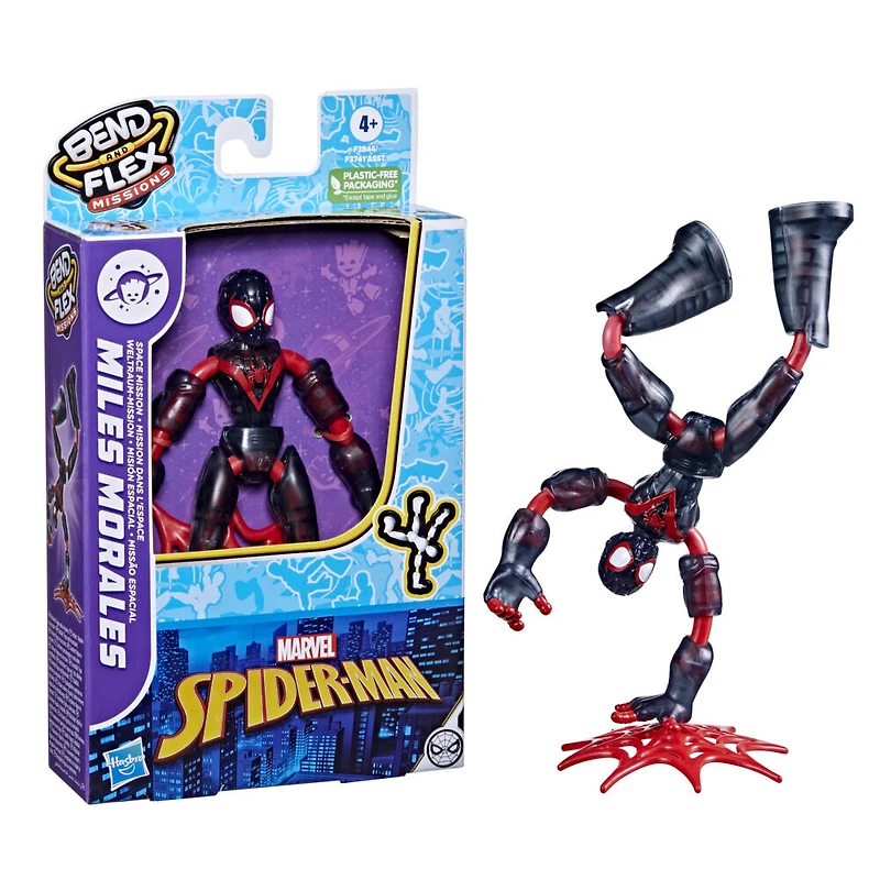 Marvel Spider-Man Bend and Flex Missions Miles Morales Space Mission Action Figure