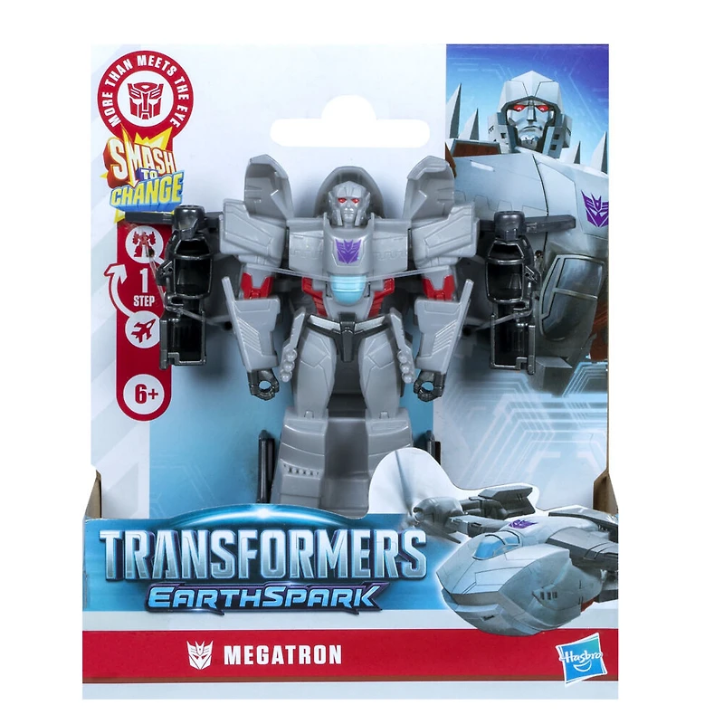 Transformers EarthSpark 1-Step Smash Changers Megatron Action Figure