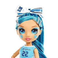 Rainbow High Cheer Skyler Bradshaw - Poupée-mannequin bleue avec pompons