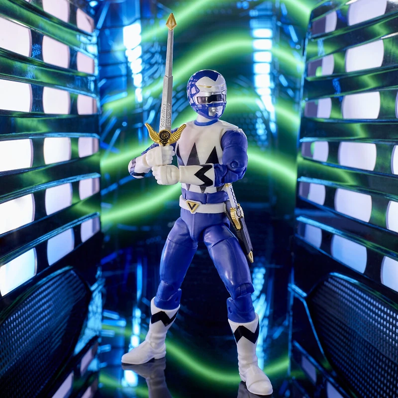 Power Rangers Lightning Collection Lost Galaxy, figurine de collection haut de gamme Ranger bleu, 15 cm