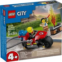 LEGO City Fire Rescue Motorcycle Toy Building Set 60410