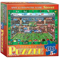 Eurographic Soccer Spot & trouver 100 Piece Puzzle