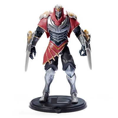 League of Legends, 6-Inch Zed Collectible Figure w/ Premium Details and 2 Accessories, The Champion Collection, Collector Grade