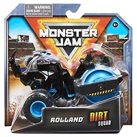 Monster Jam, Monster truck Rolland Dirt Squad Steamroller officiel avec pièces mobiles