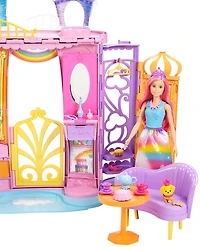 Barbie – Dreamtopia – Château pliable et poupée