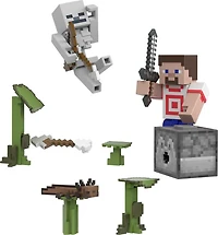 Minecraft- Coffret Figurines- Parkour dans la Grotte aux Foliogouttes