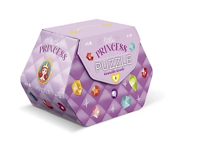 Crocodile Creek - Princess Double Fun 48 piece Jigsaw Puzzle in Purse Shaped Box