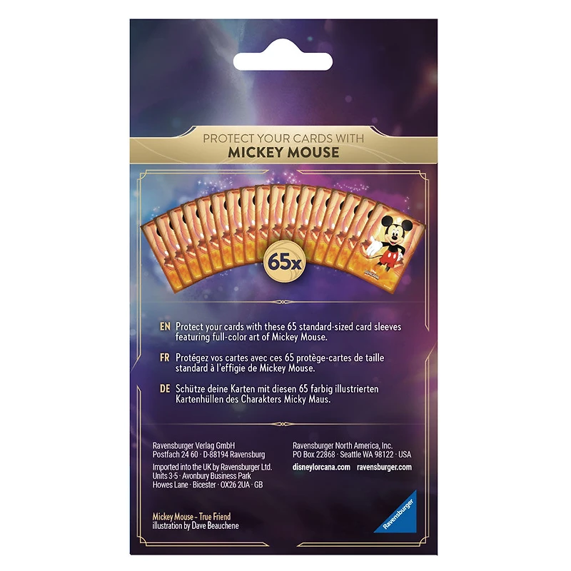 Lorcana The First Chapter Card Sleeves Mickey Mouse