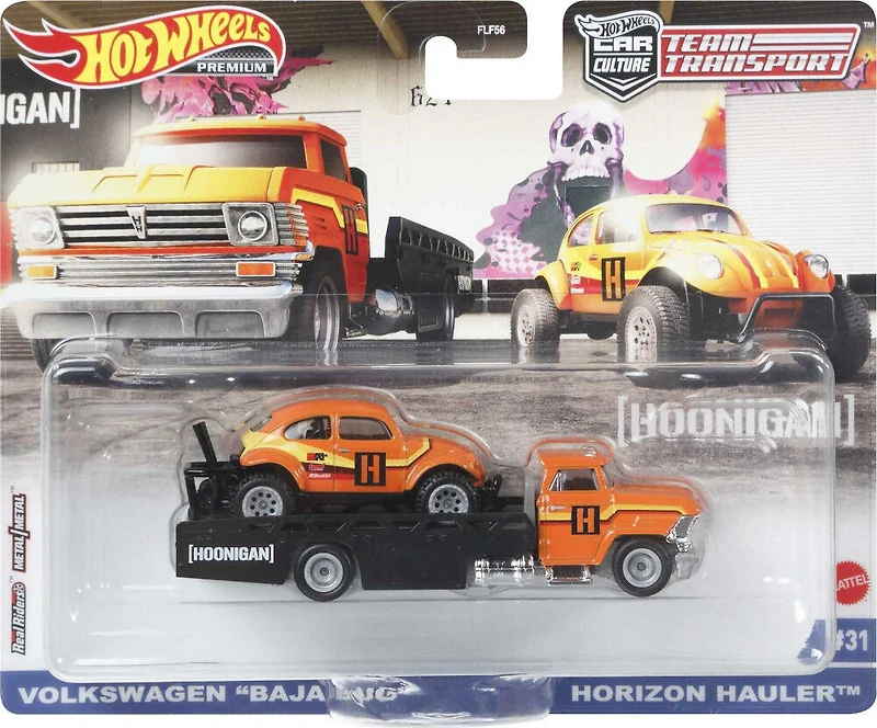 Hot Wheels - Team Transport - Horizon Hauler avec Coccinelle Volkswagen