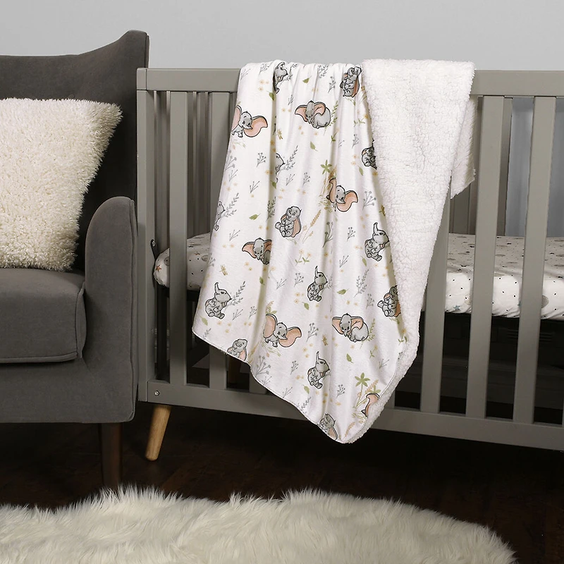 Couverture de bébé Sherpa Disney Dumbo, 30 x 40 po