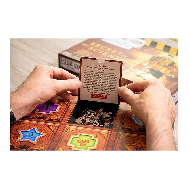 Escape Room The Game, Puzzle Adventures: Secret of The Scientist Jigsaw Puzzle and Escape Room Board Game -Édition anglaise