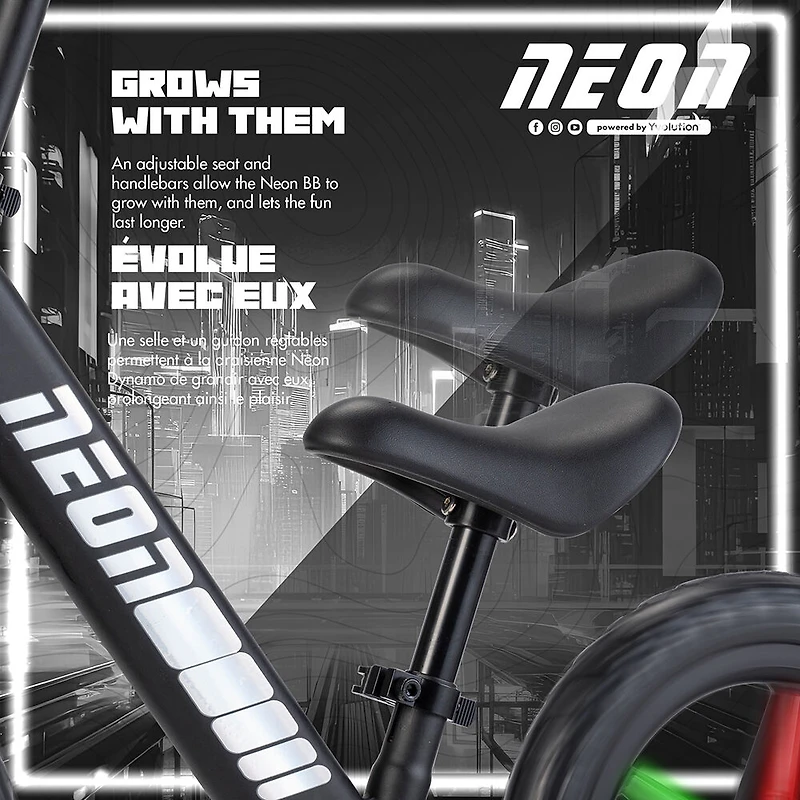 Yvolution Neon Dynamo  Draisienne - Noire